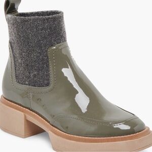 Dolce Vita Olive and Charcoal Ankle Boots